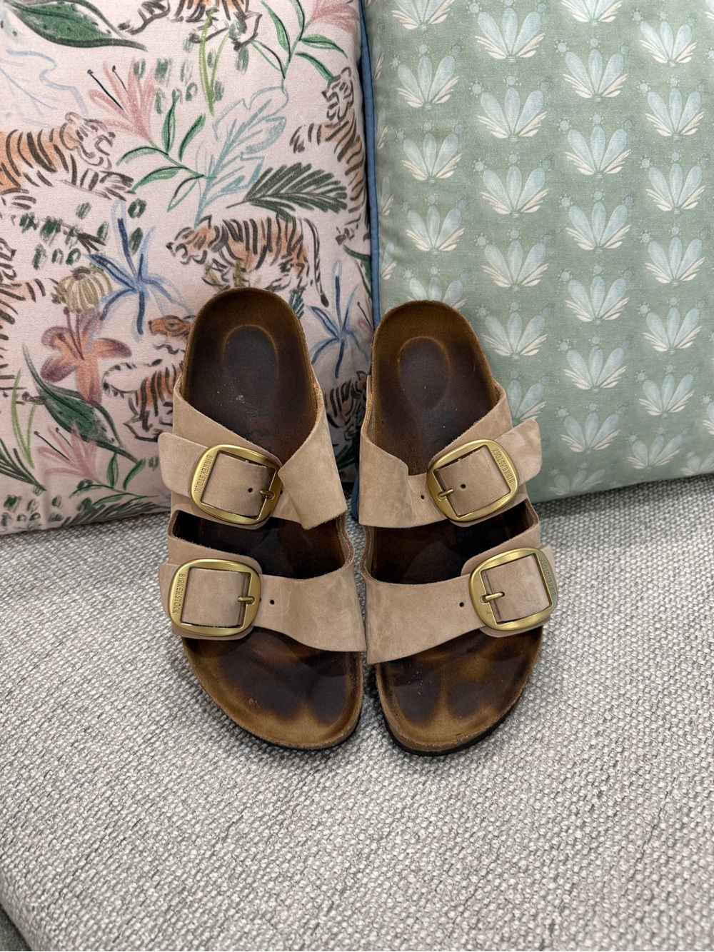 Birkenstock Arizona Big Buckle Nubuck Sandals Size EU 40 US 9